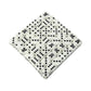 KOP15535 Eagle Dice White Opaque Black Pips D6 16mm Bulk Pack of 50