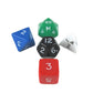 KOP16126 Platonic Jumbo Dice Assorted Colors Numbers 24mm Set of 5