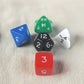 KOP16126 Platonic Jumbo Dice Assorted Colors Numbers 24mm Set of 5