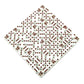 KOP17670 Cow Dice White Opaque with Brown Pips D6 16mm (5/8in) Bulk Pack of 100 Dice