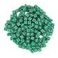 KOP18103 Green Opaque D6 Dice White Pips 5mm Pack of 200