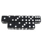 KOP18315 Black Opaque Dice with White Pips D6 16mm (5/8) Set of 10