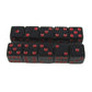 KOP18339 Black Opaque Dice with Red Pips D6 16mm (5/8) Set of 10