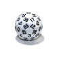 KOP18503 White Opaque Die with Black Numbers D60 35mm (1.37in) Pack of 1