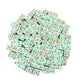 KOP18811 Green Alien Glow in the Dark Dice with Red Aliens D6 16mm (5/8in) Bulk Pack of 100 Dice