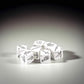 KOP20091 Weapons Dice White with Black Weapons Symbols D6 19mm (3/4in) Set of 7 Dice
