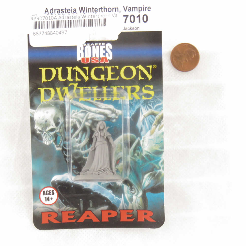 RPR07010A Adrasteia Winterthorn Vampiress Miniature 25mm Heroic Scale Figure Dungeon Dwellers