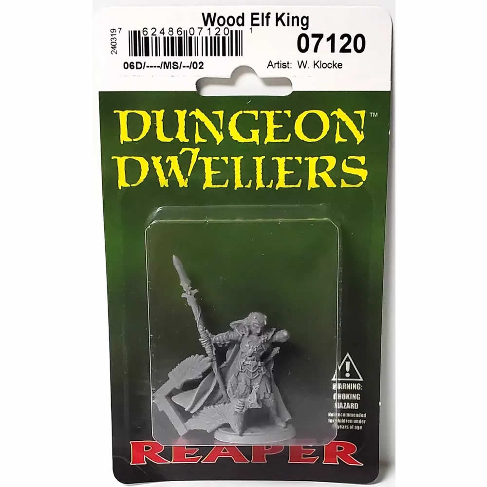 RPR07120 Wood Elf King Miniature 25mm Heroic Scale Figure Dungeon Dwellers