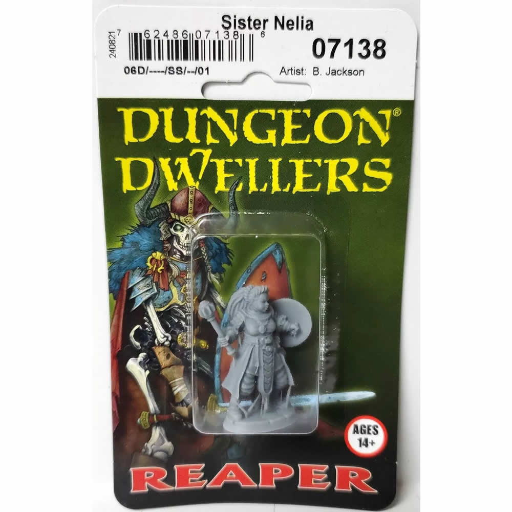 RPR07138 Sister Nelia Cleric Miniature 25mm Heroic Scale Figure Dungeon Dwellers