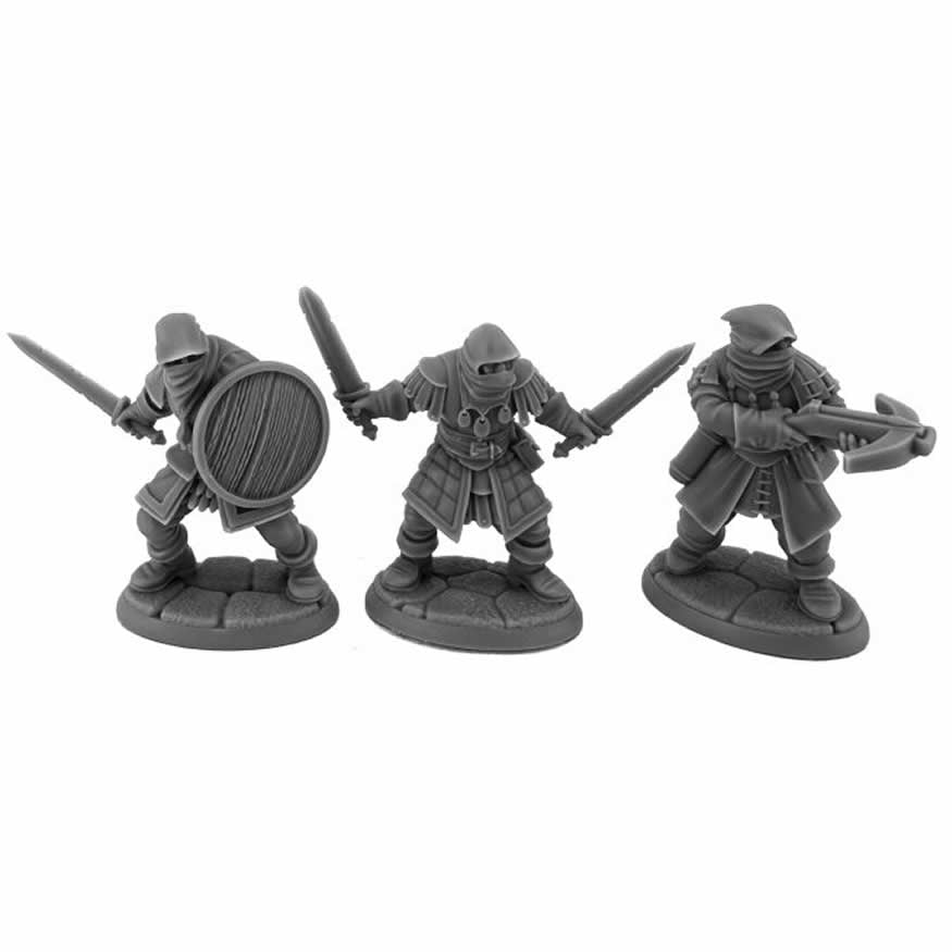 RPR07139 Bandits Human Brigands Miniature 25mm Heroic Scale Figure Dungeon Dwellers