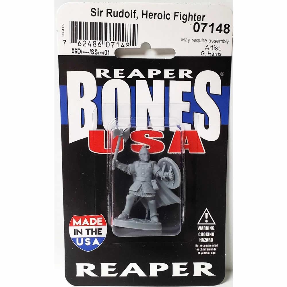 RPR07148 Sir Rudolf Heroic Fighter Miniature 25mm Heroic Scale Figure Dungeon Dwellers