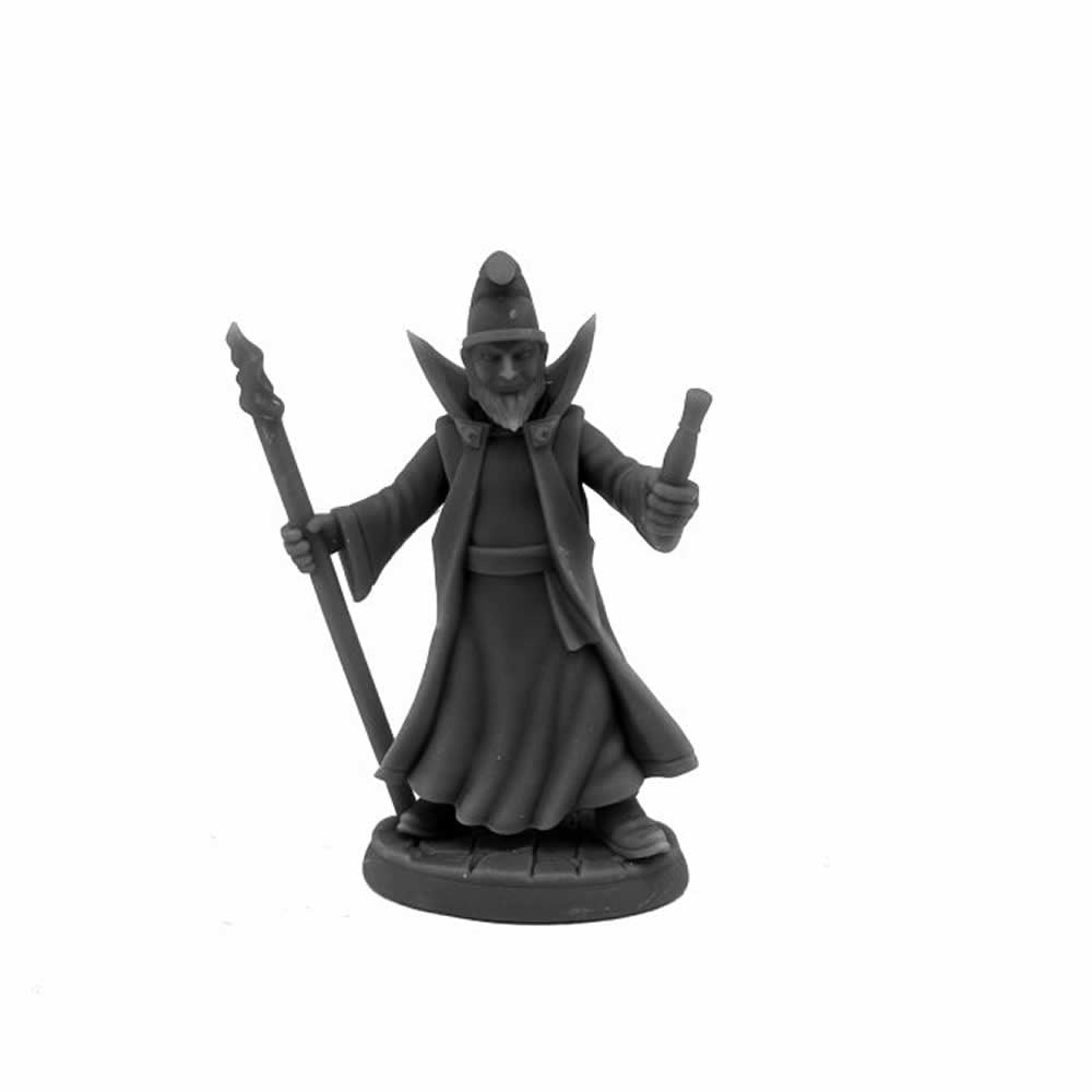 RPR07149 Burnardo Heroic Wizard Miniature 25mm Heroic Scale Figure Dungeon Dwellers Reaper Miniatures