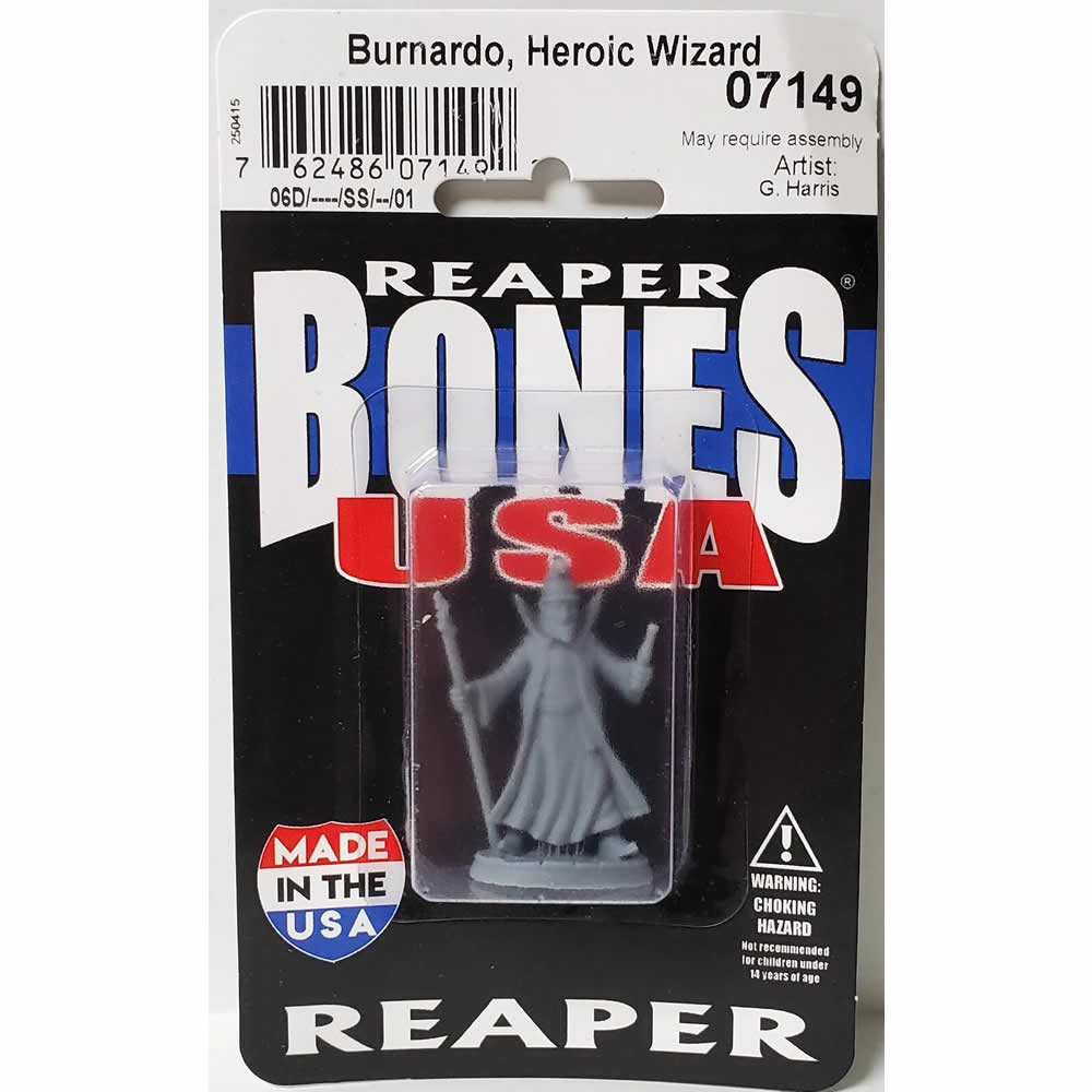 RPR07149 Burnardo Heroic Wizard Miniature 25mm Heroic Scale Figure Dungeon Dwellers