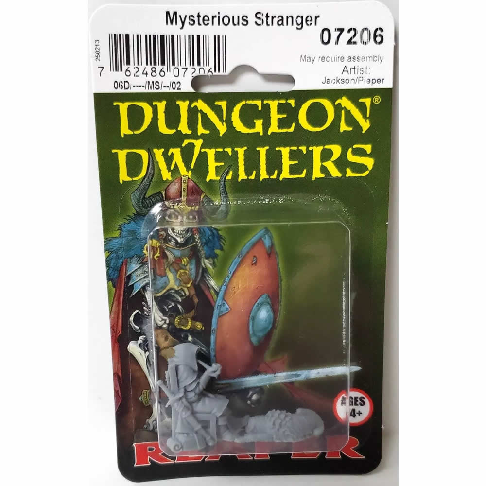 RPR07206 Mysterious Stranger and Hound Miniature 25mm Heroic Scale Figure Dungeon Dwellers