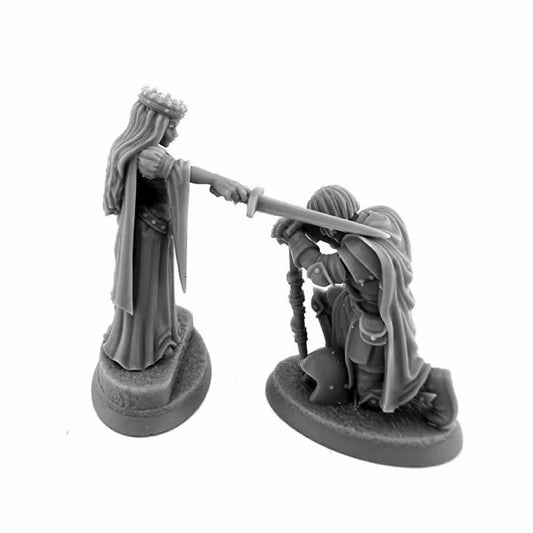 RPR07210 The Oath Queen and Knight Miniature 25mm Heroic Scale Figure Dungeon Dwellers