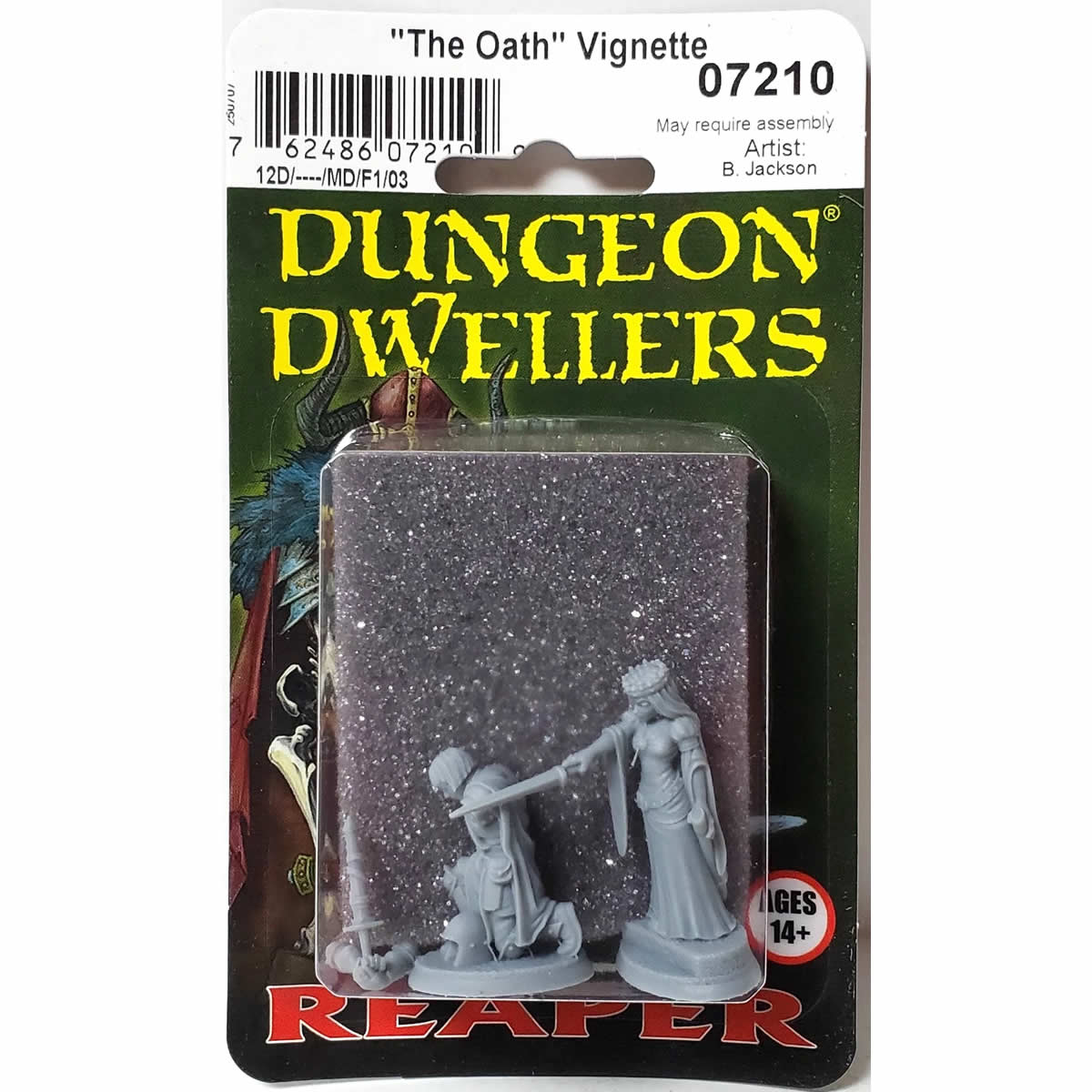 RPR07210 The Oath Queen and Knight Miniature 25mm Heroic Scale Figure Dungeon Dwellers