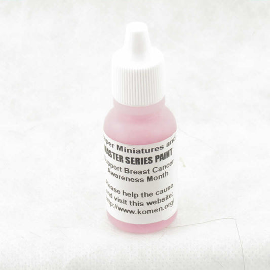 RPR09694 Breast Cancer Awareness Pink Acrylic Reaper Master Series Hobby Paint .5oz Dropper Bottle