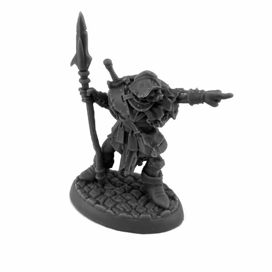 RPR20316 Orc Leader (Pointing) Miniature 25mm Heroic Scale Figure Bones Black