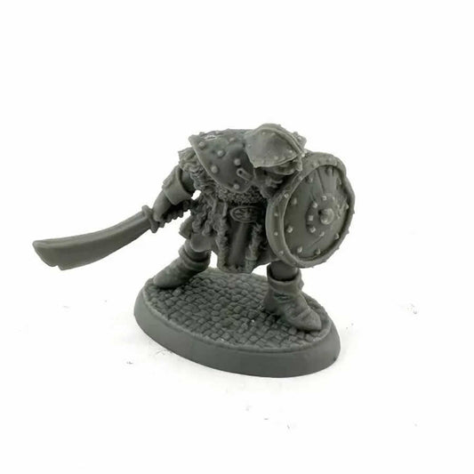 RPR20319 Orc Warrior (Sword Down) Miniature 25mm Heroic Scale Figure Bones Black