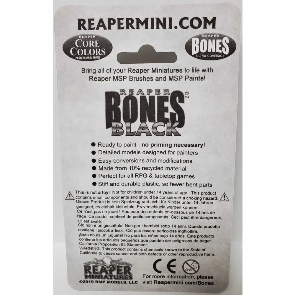 RPR20730 Cook and Table Miniature 25mm Heroic Scale Figure Bones Black