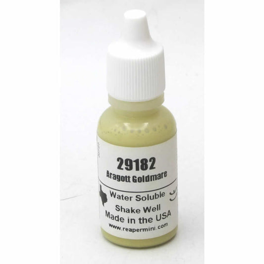 RPR29182 Aragott Goldmare Acrylic Reaper Master Series Hobby Paint .5oz Dropper Bottle Reaper Miniatures