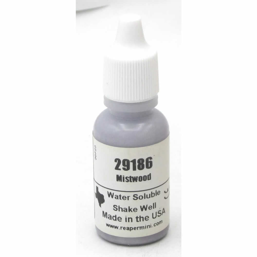 RPR29186 Mistwood Acrylic Reaper Master Series Hobby Paint .5oz Dropper Bottle Reaper Miniatures