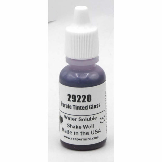 RPR29220 Tinted Purple Gloss Acrylic Paint Reaper Master Series Hobby Paint .5oz Dropper Bottle