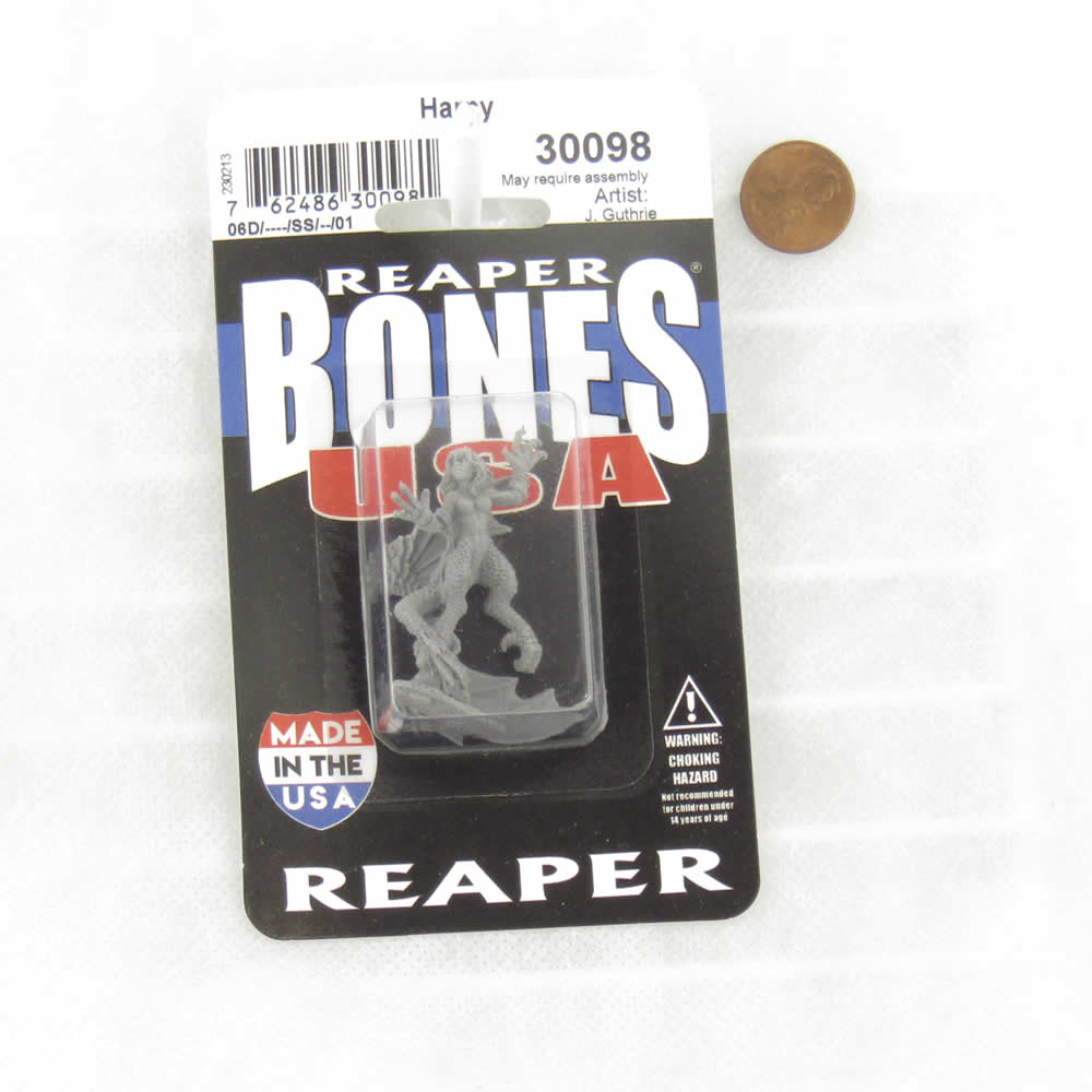 RPR30098 Harpy Miniature Figure 25mm Heroic Scale Reaper Bones USA