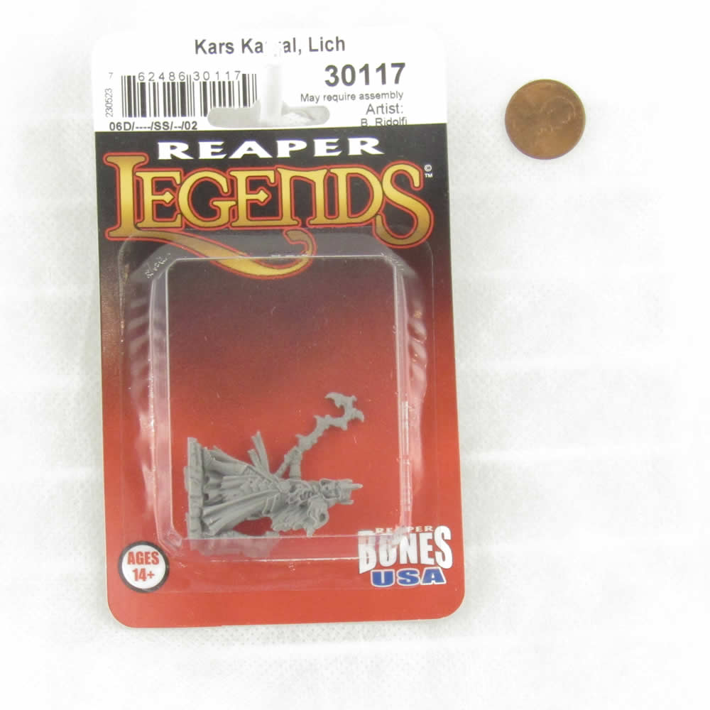 RPR30117 Kars Karval Lich Miniature Figure 25mm Heroic Scale Reaper Bones USA