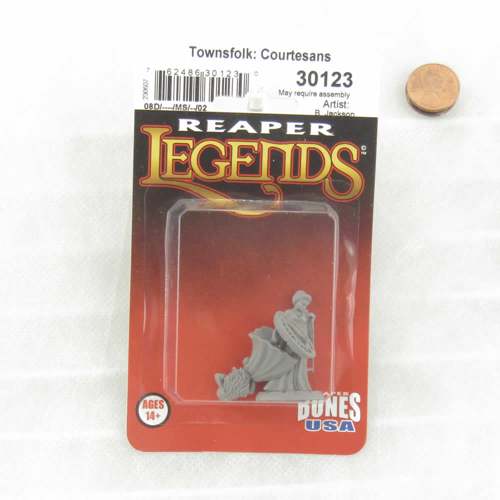 RPR30123 Townsfolk Courtesans Miniature Figure 25mm Heroic Scale Reaper Bones USA