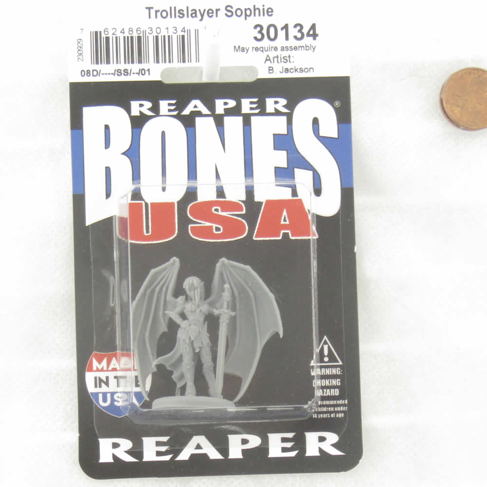 RPR30134 Trollslayer Sophie Miniature Figure 25mm Heroic Scale Reaper Bones USA