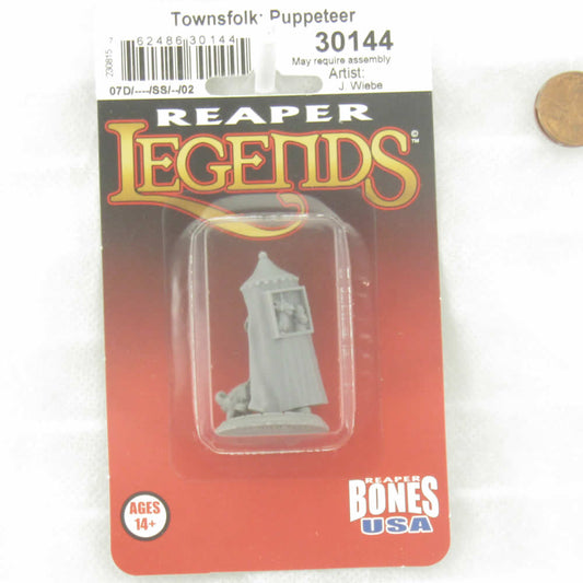 RPR30144 Townsfolk Puppeteer Miniature Figure 25mm Heroic Scale Reaper Bones USA
