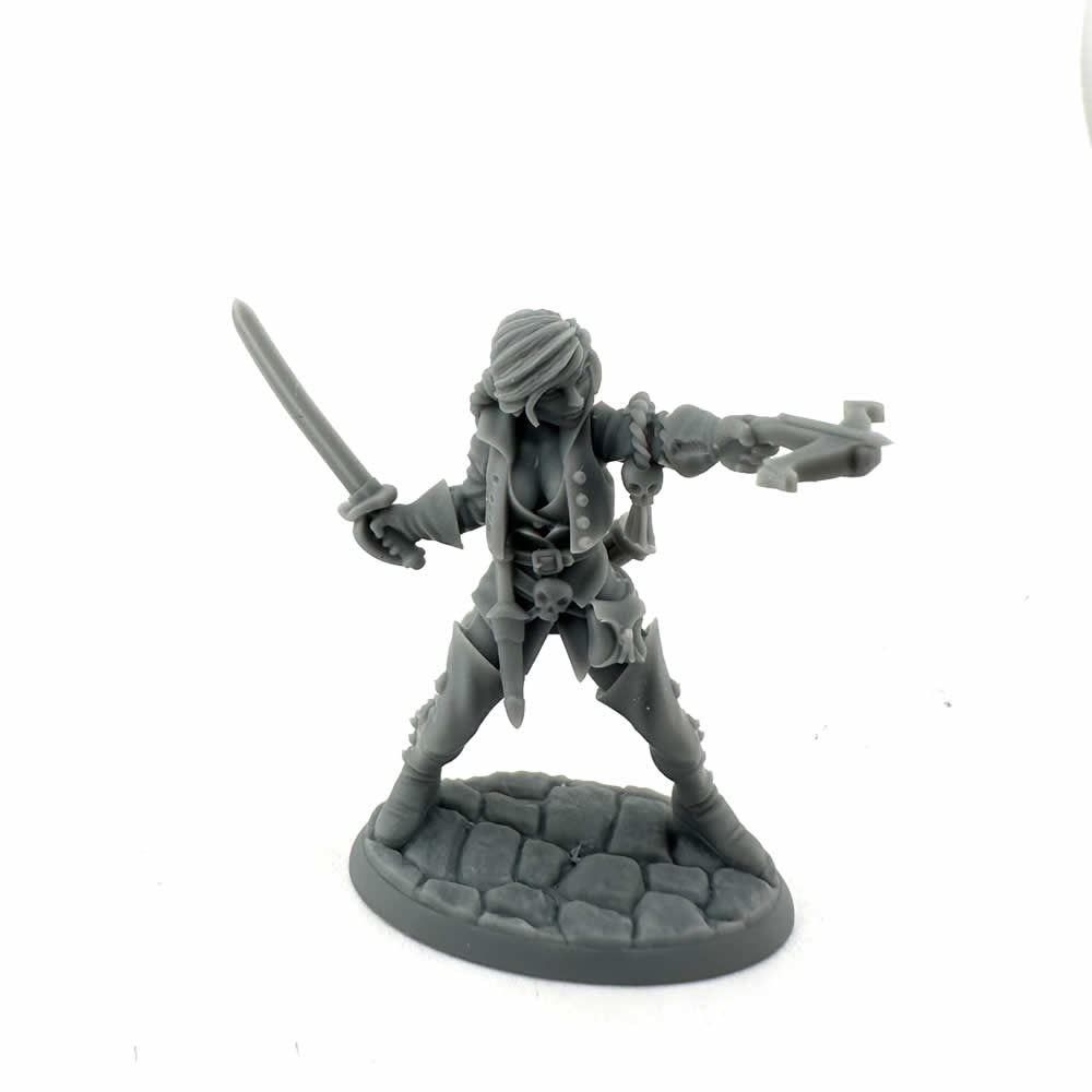 RPR30161 Damaris Female Duskwarden Miniature Figure 25mm Heroic Scale Reaper Bones USA