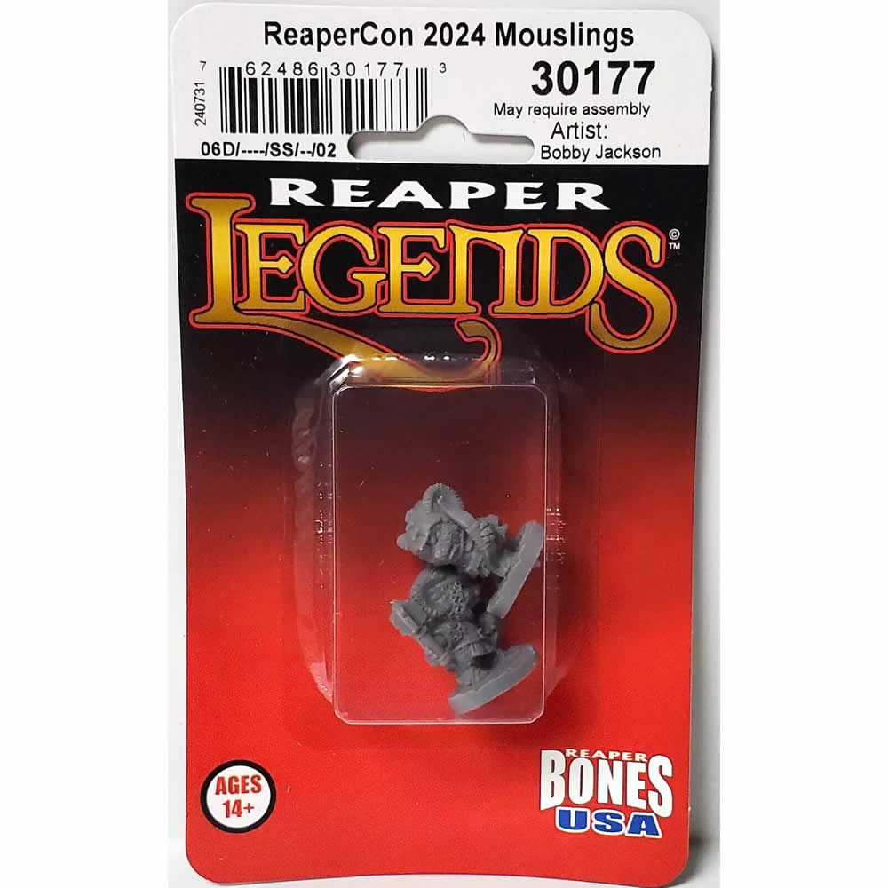 RPR30177 2024 Mouslings Miniature Figure 25mm Heroic Scale Reaper Bones USA