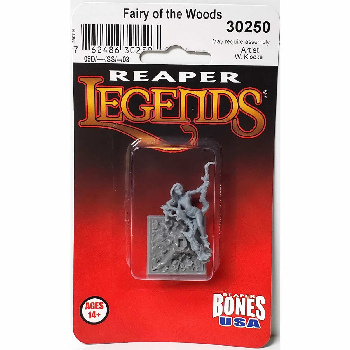 RPR30250 Fairy of the Woods Miniature Figure 25mm Heroic Scale Reaper Bones USA