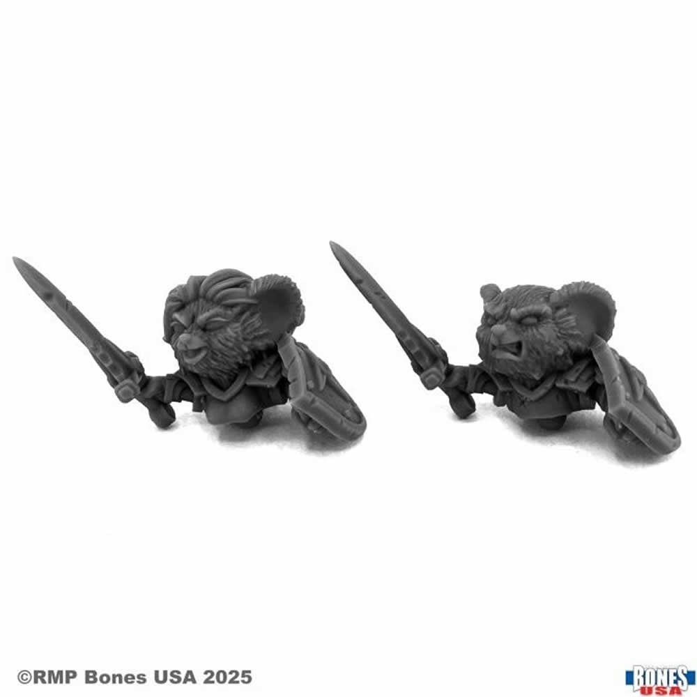 RPR30254 Mousling Knight of the Flame Wyrm on Dragon Miniature Figure 25mm Heroic Scale Reaper Bones USA