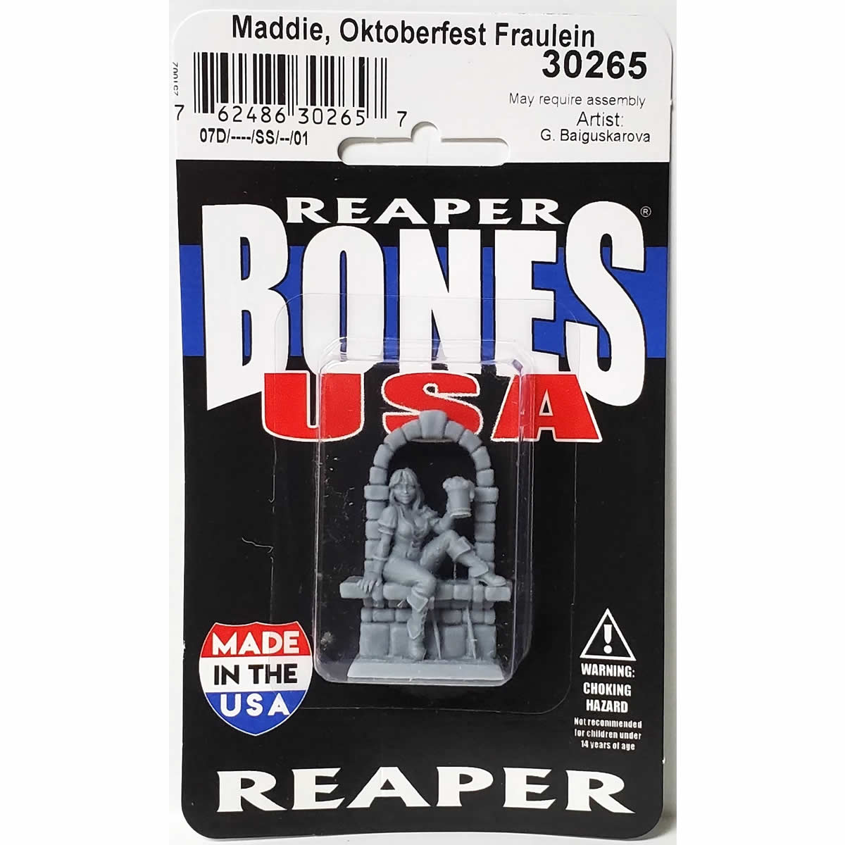 RPR30265 Maddie Oktoberfest Fraulein Miniature Figure 25mm Heroic Scale Reaper Bones USA