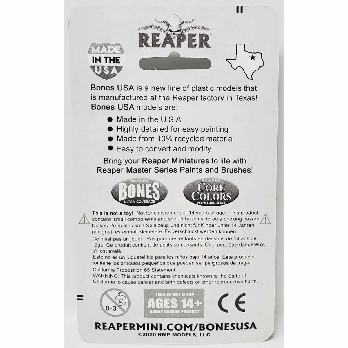 RPR30266 Hiram Hayweather Halfling Miniature Figure 25mm Heroic Scale Reaper Bones USA