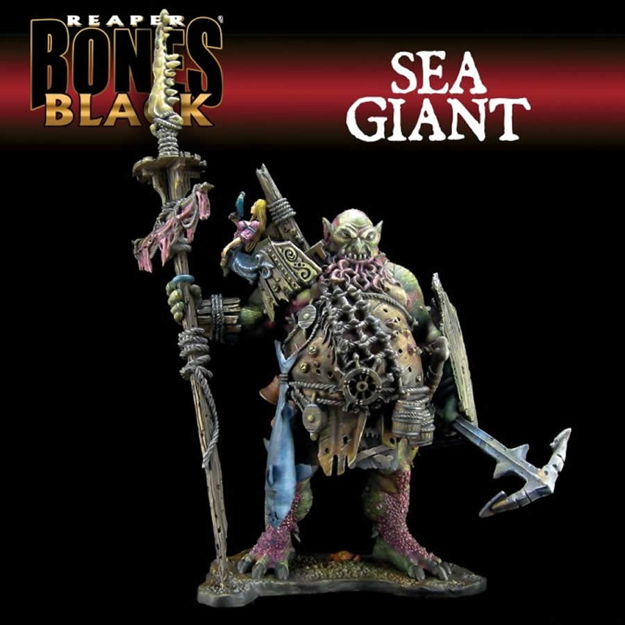 RPR44186 Sea Giant Miniature 25mm Heroic Scale Figure Bones Black