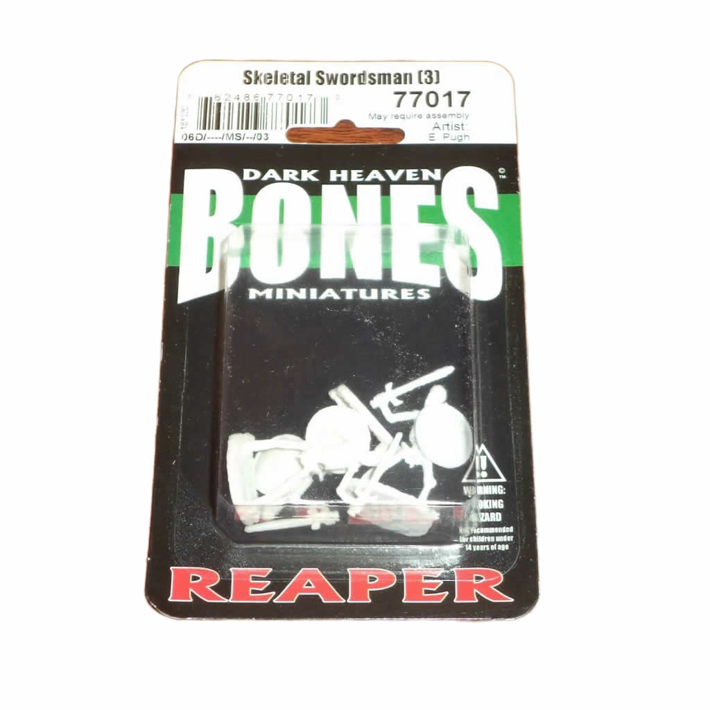 RPR77017 Skeletal Swordsmen Miniature 25mm Heroic Scale Figure Dark Heaven Bones