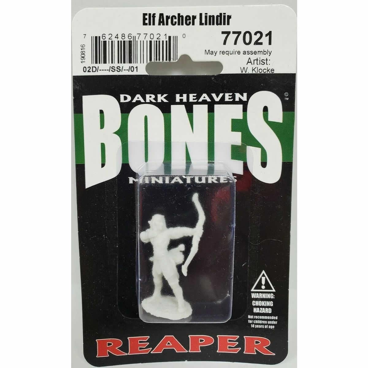 RPR77021 Lindir Elf Archer Miniature 25mm Heroic Scale Figure Dark Heaven Bones
