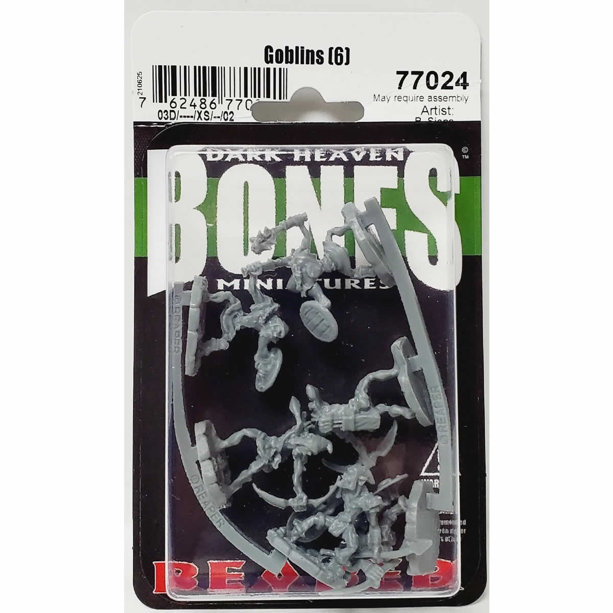 RPR77024 Goblins Miniature 25mm Heroic Scale Figure Dark Heaven Bones