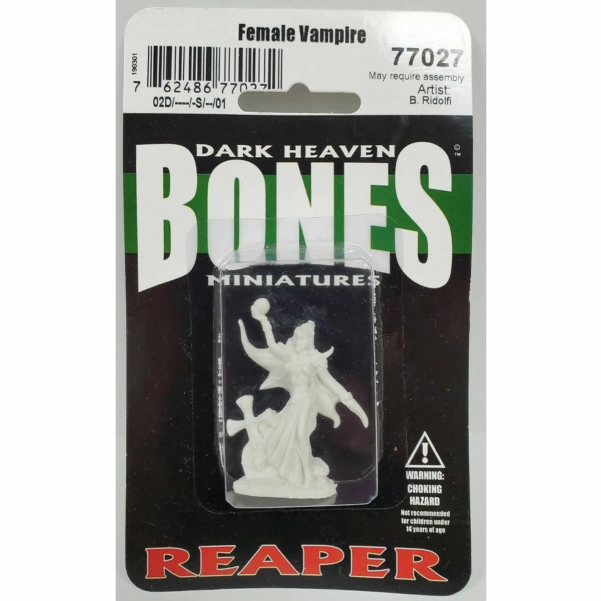 RPR77027 Naomi Female Vampire Miniature 25mm Heroic Scale Figure Dark Heaven Bones