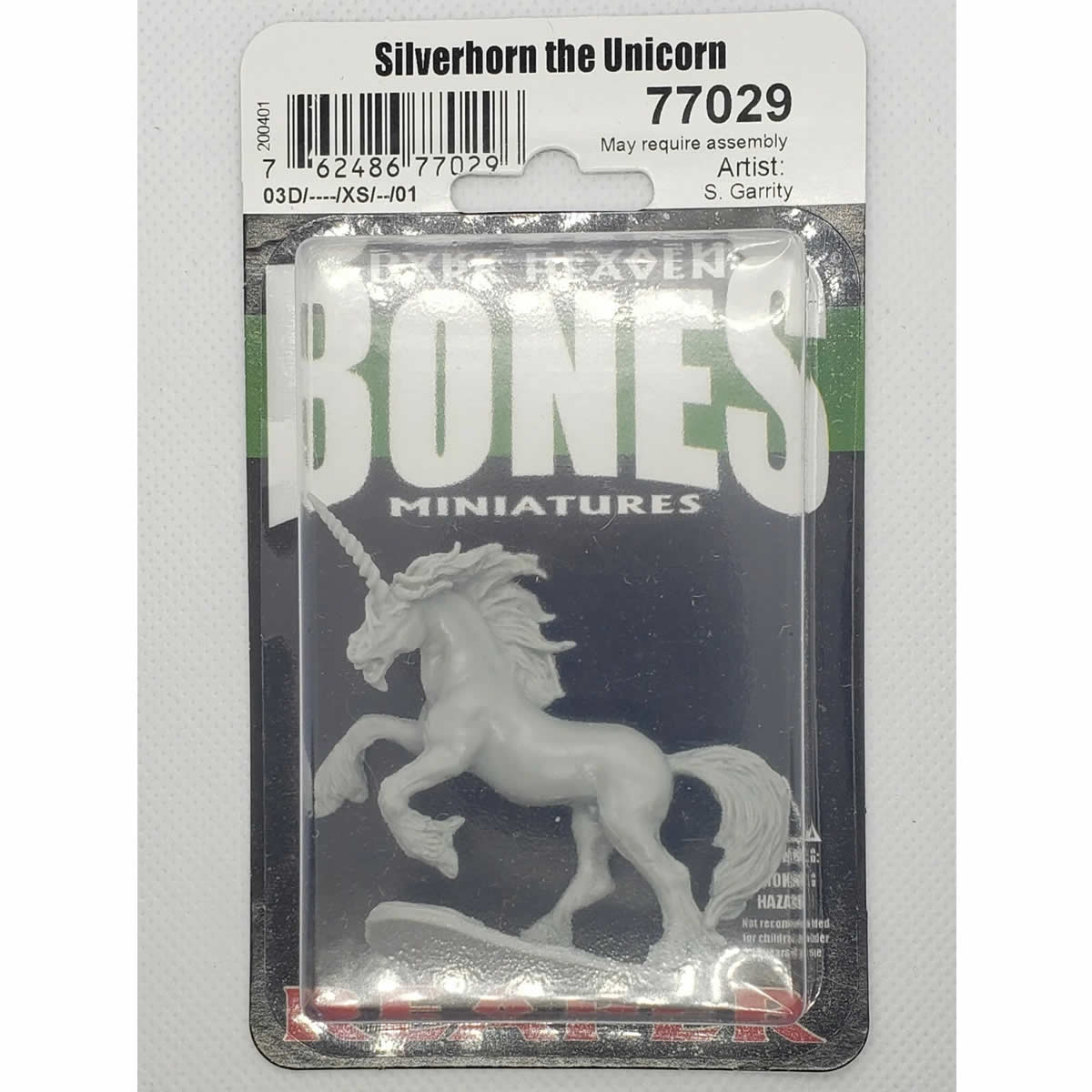 RPR77029 Silverhorn Unicorn Miniature 25mm Heroic Scale Figure Dark Heaven Bones