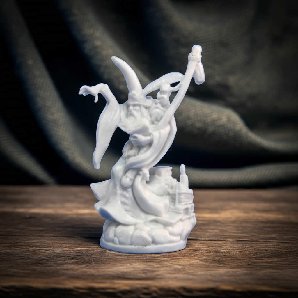 RPR77034 Kieran Tallowmire Wizard Miniature 25mm Heroic Scale Figure Dark Heaven Bones