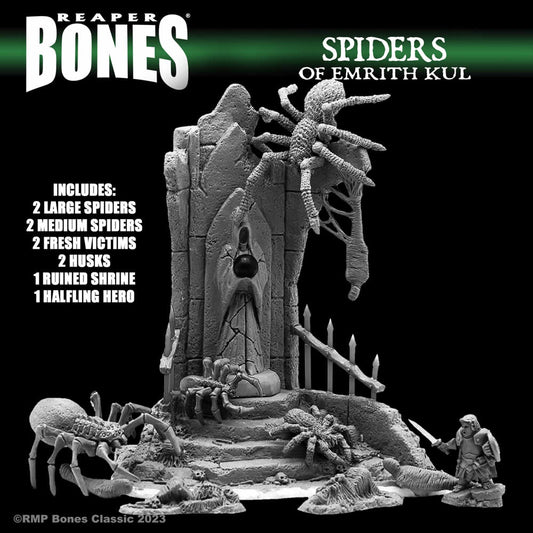 RPR77766 The Spiders of Emrith Kul Boxed Set Miniature 25mm Heroic Scale Figure Dark Heaven Bones