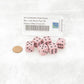 WCX25664E6 Pink Pastel Dice with Black Pips D6 16mm (5/8in) Pack of 6