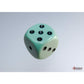 WCX25665E6 Green Pastel Dice with Black Pips D6 16mm (5/8in) Pack of 6