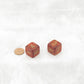 WCXLC0604E2 Scarlet Scarab Mega-Hedral with Gold Colored Numbers 20mm (25/32in) D6 Pack of 2