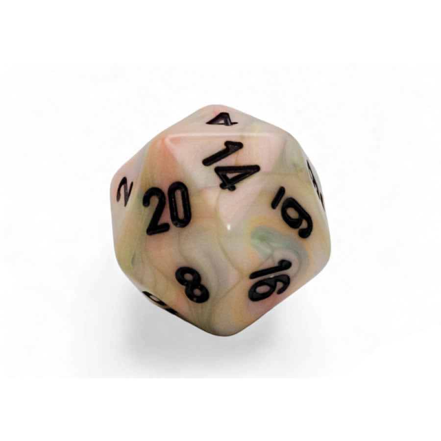 WCXLF2062E2 Circus Festive Mega-Hedral with Black Colored Numbers 20mm (25/32in) D20 Pack of 2